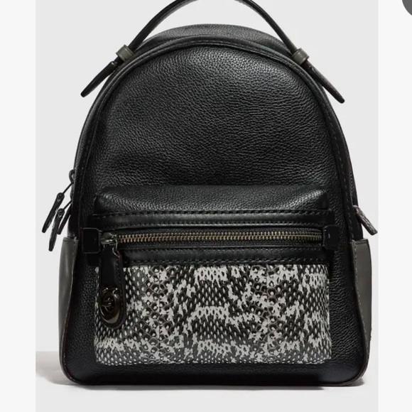 Coach Black Leather Backpack - Picture 13 of 13